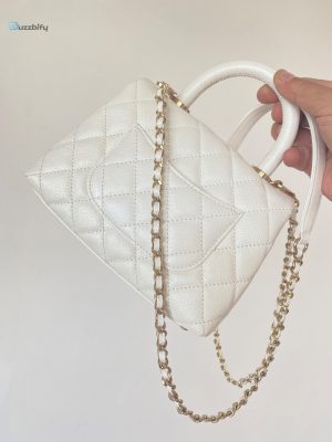 chanel mini flap bag top handle white for women 75in19cm buzzbify 1 3
