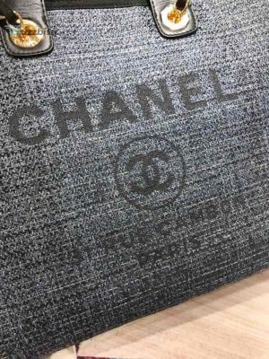 chanel deauville tote 38cm blackdark for women a66941 buzzbify 1 5