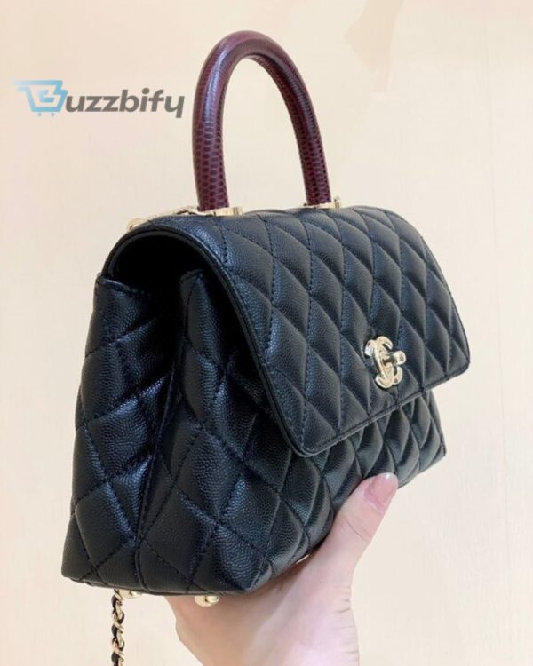chanel medium flap bag with top handle navy blue for women womens handbags shoulder and crossbody bags 9in23cm a92990 buzzbify 1 5
