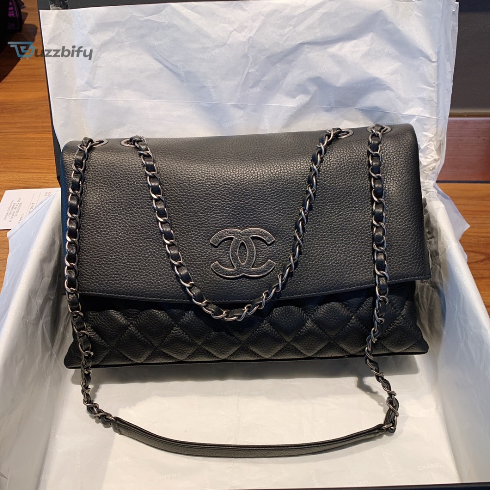 Chanel Flap Bag With Top Handle Black Bag For Women 32cm/12.5in
