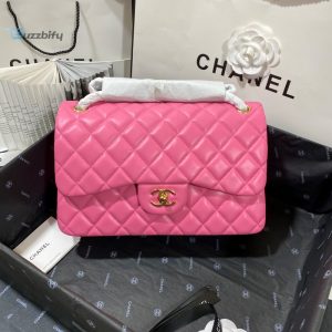 chanel large classic handbag gold hardware pink for women womens handbags shoulder bags 118in30cm buzzbify 1