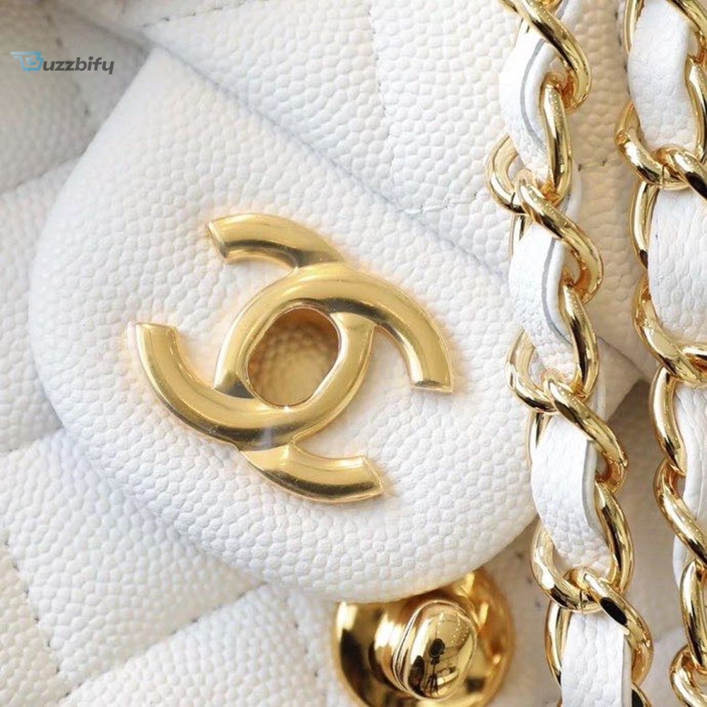Подарочный набор косметики и парфюмерии print chanel 6 in 1 20 Chanel Classic Mini Flap Bag Golden Hardware White For Women 6.6in/17cm A35200