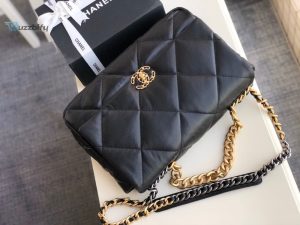 chanel 19 maxi handbag black for women womens bags shoulder and crossbody bags 14in36cm as1162 b04852 94305 buzzbify 1 3