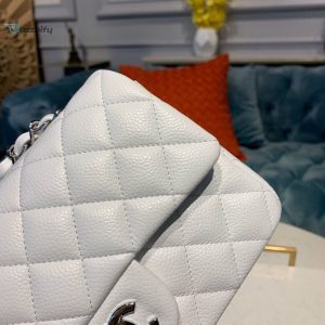 chanel small classic handbag silver hardware white for women womens bags shoulder and crossbody bags 78in20cm a01113 buzzbify 1 29