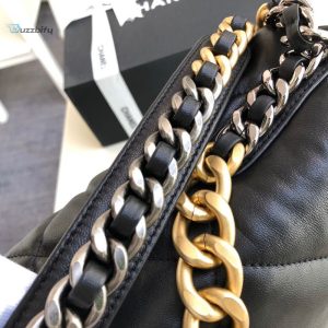 chanel 19 maxi handbag black for women womens bags shoulder and crossbody bags 14in36cm as1162 b04852 94305 buzzbify 1 9