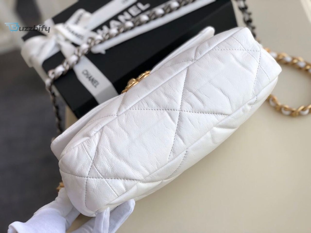 Chanel 19 Handbag White For Women 10.1In26cm As1160