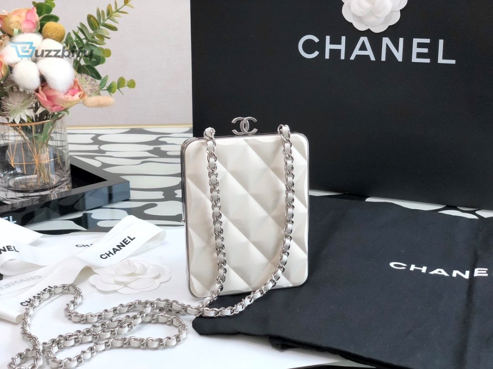 Chanel Cruise Clutch Crossbaby White Bag For Women 13Cm5in