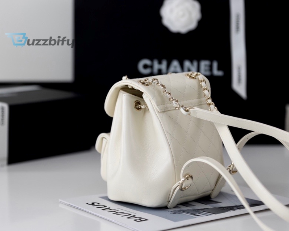 Chanel Backpack White For Women 7 In18cm