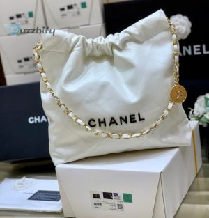 Chanel gel 22 Handbag White For Women 14.4In37cm As3261 B08038 10601