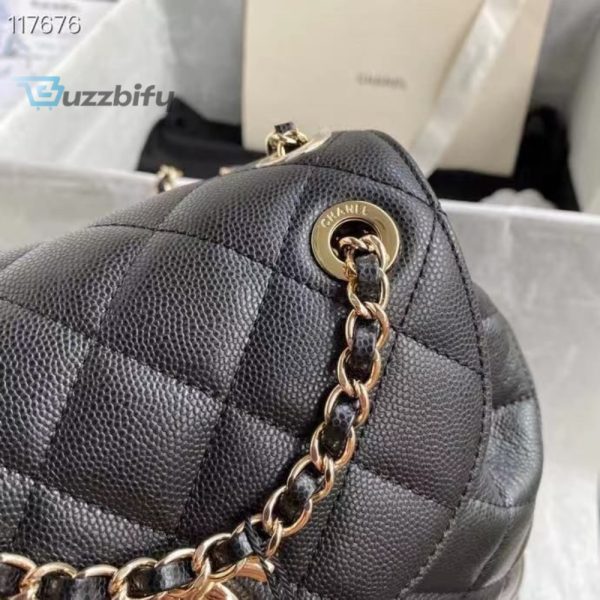 chanel duma backpack gold toned hardware black for women womens bags shoulder bags 94in24cm as1371 buzzbify 1 1