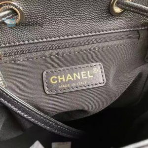 chanel duma backpack gold toned hardware black for women womens bags shoulder bags 94in24cm as1371 buzzbify 1 3