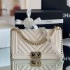 chanel medium classic flap bag 25cm white for women a67086 buzzbify 1