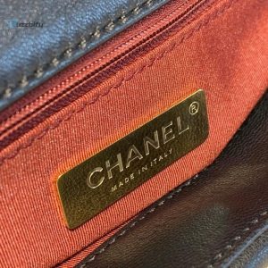 chanel 19 flap bag 30cm goatskin leather springsummer act 1 collection black buzzbify 1 10