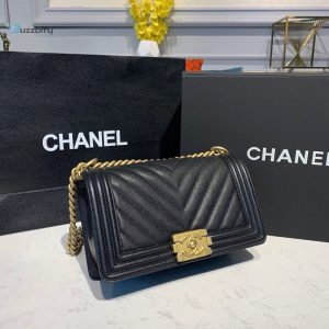 chanel boy handbag black for women womens bags shoulder and crossbody bags 98in25cm a67086 buzzbify 1 2