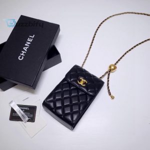 chanel quilted phone holder bag for women 17cm66in buzzbify 1
