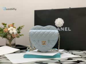 chanel motivo mini heart bag grey for women 7in18cm as3191 b07958 buzzbify 1