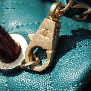 chanel large flap bag with top handle teal for women womens handbags shoulder and crossbody bags 11in28cm a92991 buzzbify 1 5