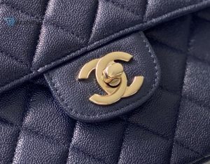 chanel classic handbag 26cm dark blue for women a01112 buzzbify 1 1