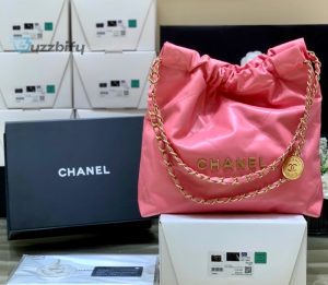 chanel top 22 handbag coral pink for women 144 in37cm as3261 b08037 nh621 buzzbify 1 1