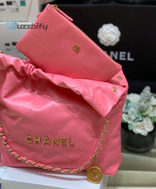 chanel top 22 handbag coral pink for women 144 in37cm as3261 b08037 nh621 buzzbify 1 2