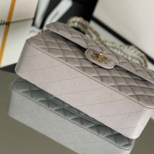 chanel classic handbag 26cm grey for women a01112 buzzbify 1 1