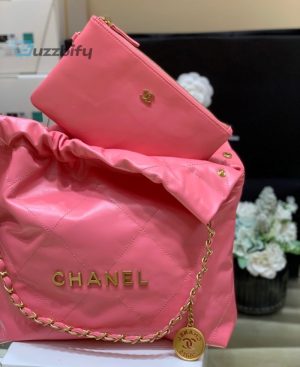 chanel top 22 handbag coral pink for women 144 in37cm as3261 b08037 nh621 buzzbify 1 3