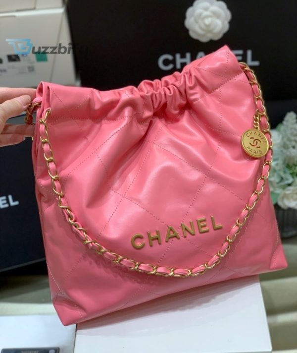 chanel top 22 handbag coral pink for women 144 in37cm as3261 b08037 nh621 buzzbify 1 4