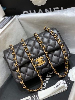 chanel classic flap bag gold toned hardware black for women womens bags shoulder and crossbody bags 78in20cm a01116 buzzbify 1
