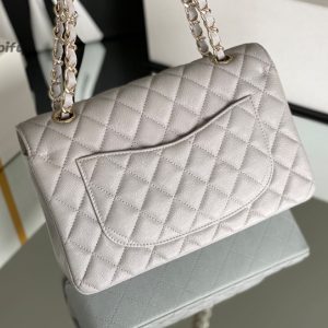 chanel classic handbag 26cm grey for women a01112 buzzbify 1 5