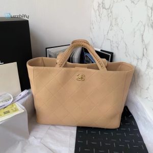 chanel shopping bag beige for women womens bags 144in37cm buzzbify 1