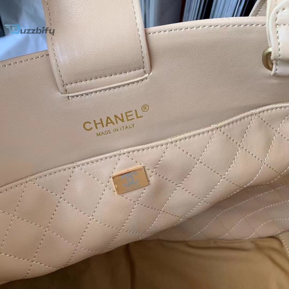 Chanel Shopping Bag Beige For Women Womens Bags 14.4In37cm
