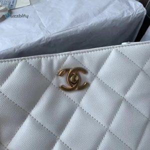 chanel small shopping bag white for women womens bags 91in23cm buzzbify 1 3