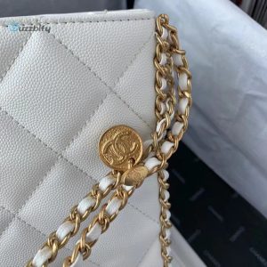 chanel small shopping bag white for women womens bags 91in23cm buzzbify 1 6