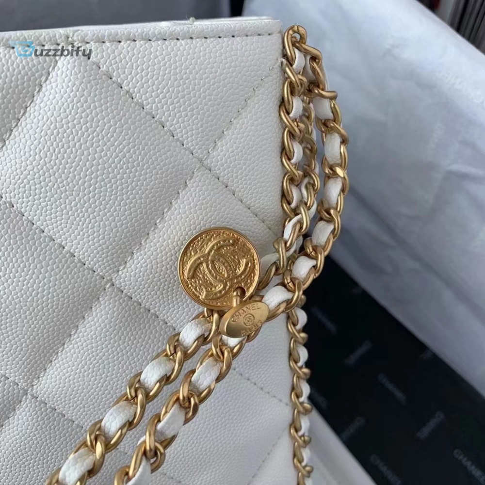 Chanel Small Shopping Bag White For Women, Women’s Bags 9.1in/23cm