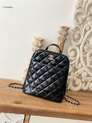 chanel rucksack backpack black bag for women 21cm8in buzzbify 1