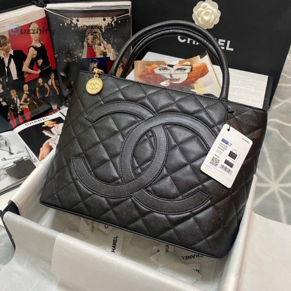 Chanel Medallion Tote Gold Hardware Caviar Black For Women Womens Handbags  Shoulder Bags 15.6In32cm - Buzzbify