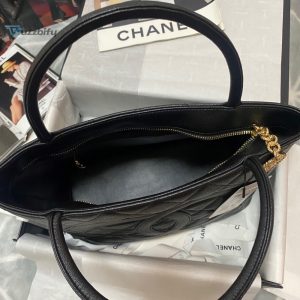 chanel medallion tote gold hardware caviar black for women womens handbags shoulder bags 156in32cm buzzbify 1 1