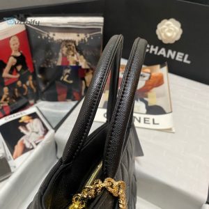 Chanel Medallion Tote Gold Hardware Caviar Black For Women Womens Handbags Shoulder Bags 15.6In32cm