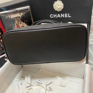 chanel medallion tote gold hardware caviar black for women womens handbags shoulder bags 156in32cm buzzbify 1 8