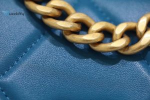chanel 19 woc flap bag 20cm goatskin leather springsummer act 1 collection blue buzzbify 1 3