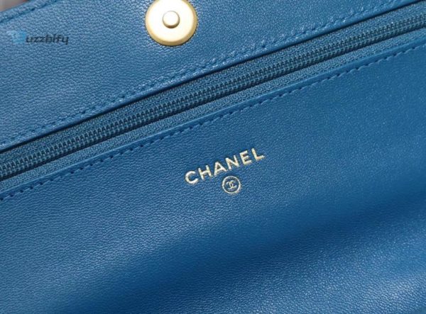 chanel 19 woc flap bag 20cm goatskin leather springsummer act 1 collection blue buzzbify 1 9