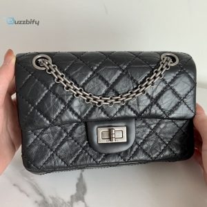 chanel mini 255 handbag black for women silver toned hardware 78in20cm as0874 y04634 94305 buzzbify 1 1