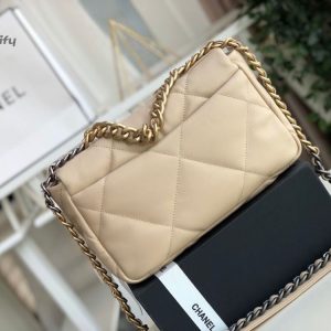 chanel 19 flap bag beige for women 101in26cm buzzbify 1 6