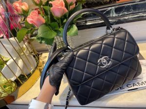 chanel classic flap bag medal hardware black for women 98in25cm buzzbify 1 6