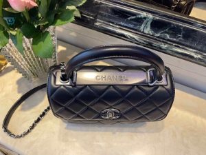 chanel classic flap bag medal hardware black for women 98in25cm buzzbify 1 7