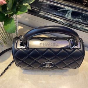 chanel classic flap bag medal hardware black for women 98in25cm buzzbify 1 7