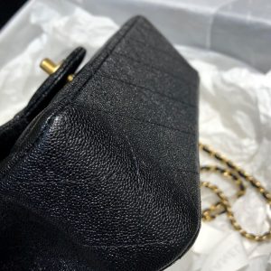 chanel mini flap bag with top handle black for women 78in20cm buzzbify 1 1