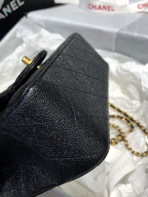 chanel mini flap bag with top handle black for women 78in20cm buzzbify 1 1