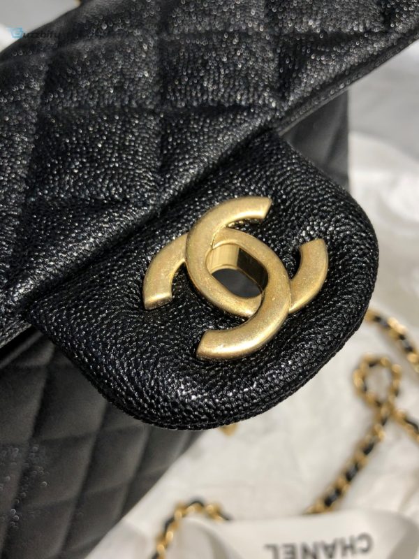 chanel mini flap bag with top handle black for women 78in20cm buzzbify 1 5