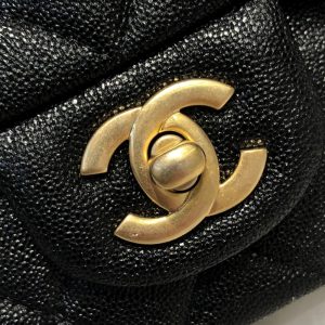 chanel mini flap bag with top handle black for women 78in20cm buzzbify 1 6